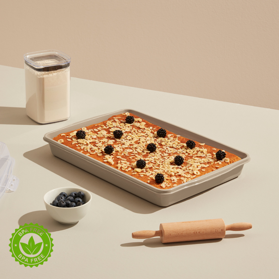Dikdörtgen Pasta Börek Taşıma Kabı TOPRAK